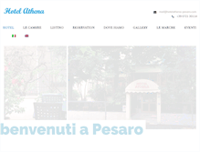 Tablet Screenshot of hotelathena-pesaro.com